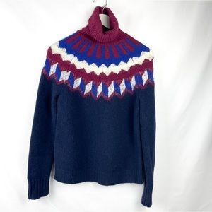 Jcrew Wool and alpaca fair Isle Turtle neck Size XS